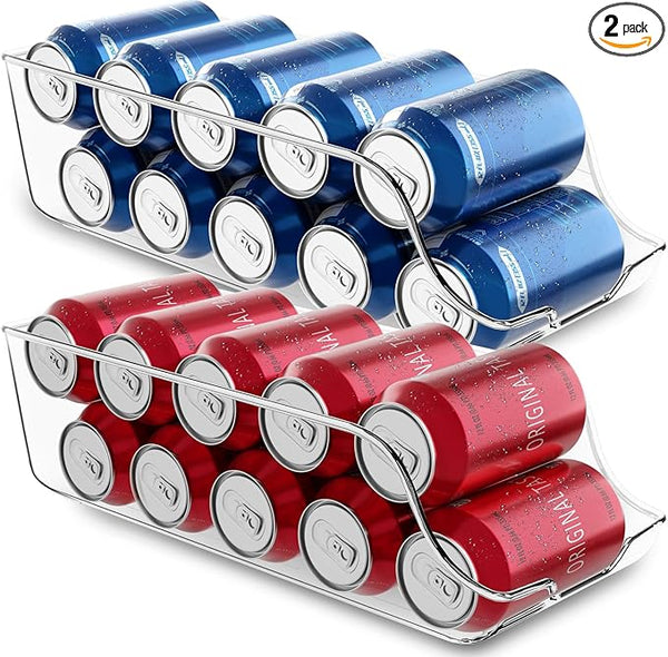 Utopia Kitchen Soda Can Organizer – Clear, Set of 2